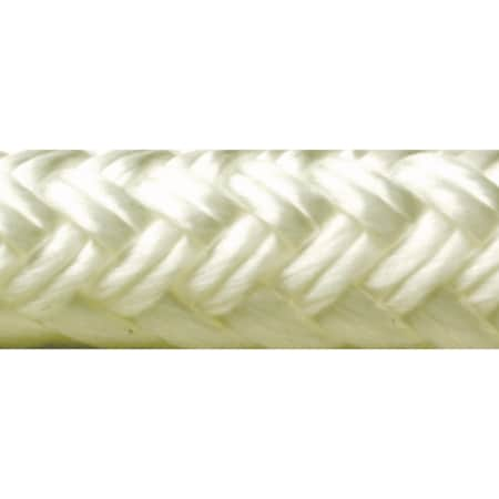 Double Braid Nylon Dock Line, White, 1/2 X 15'